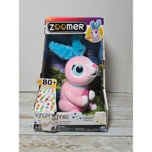 Zoomer Hungry Bunnies Shreddy Interactive Rabbit Toy Pink New Damaged Box